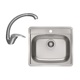Pachet promotional Alveus Chiuveta More 10 inox + Baterie GM 130, Crom