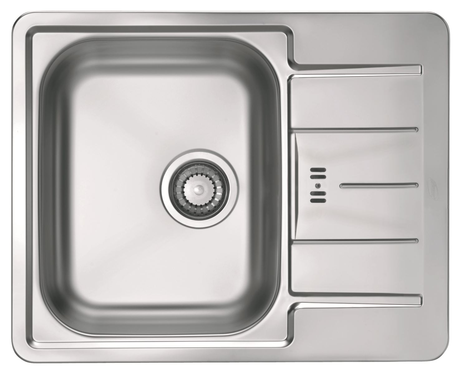 Pachet promotional Alveus Chiuveta Line 60 stanga, inox + Baterie GM 130, Crom