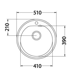 Pachet promotional Alveus Chiuveta Form 30 satin, inox + Baterie GM 130, Crom