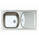 Pachet promotional Alveus Chiuveta Basic 150 satin stanga + Baterie GM 120, Crom