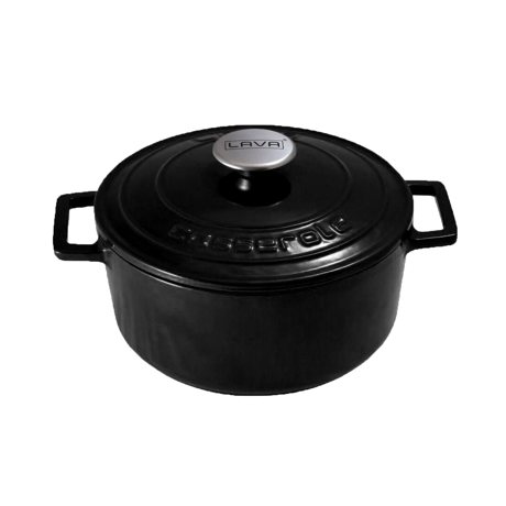 Cratita fonta 22 cm "Folk", negru - LAVA