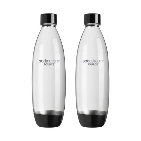 Set 2 sticle plastic 1 L, black - SodaStream