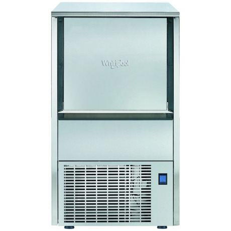 Masina profesionala de facut cuburi gheata Whirlpool AGS 840, 40 kg/24h, Capacitate 18 kg, Inox