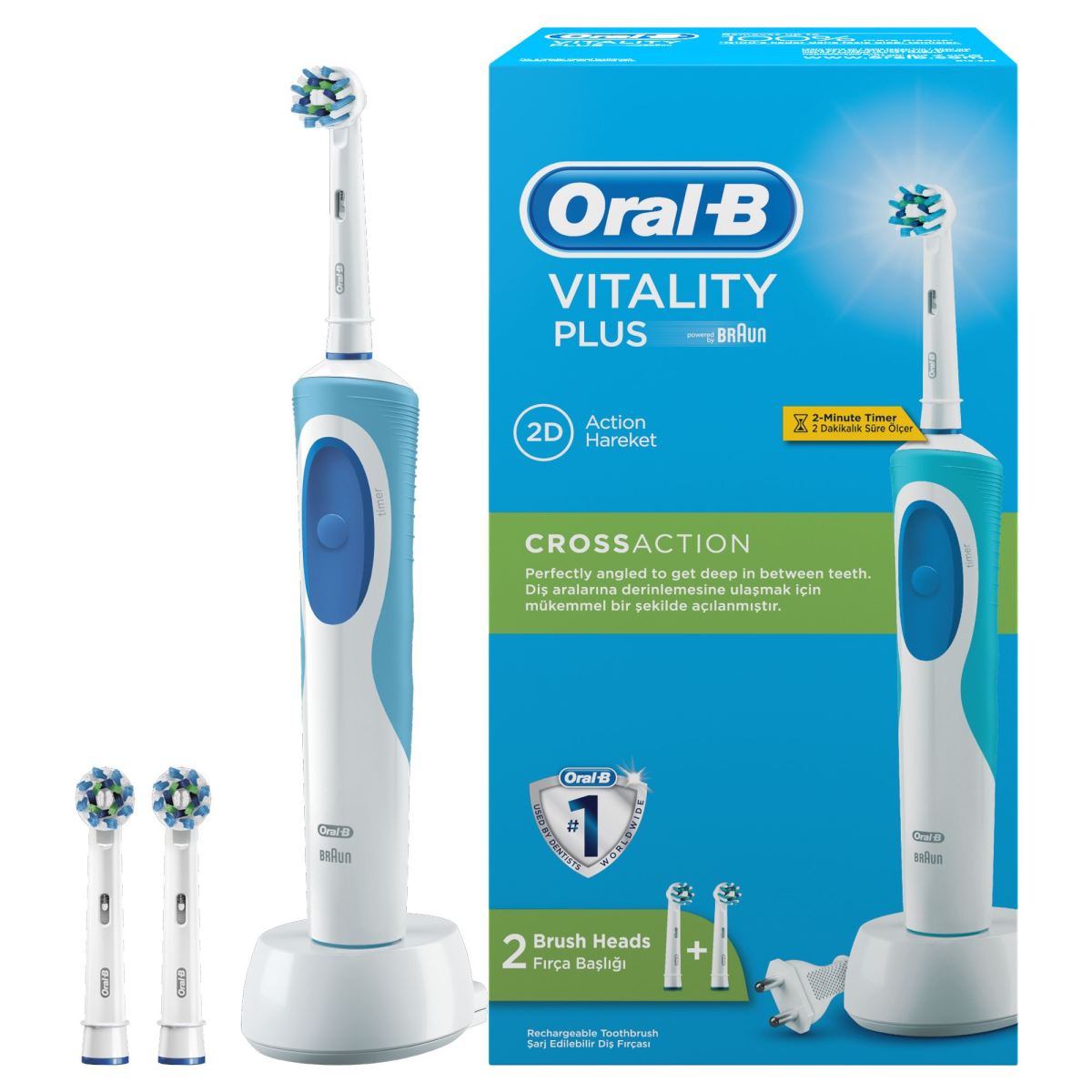 Induce guard Healthy Periuta electrica Oral B Vitality Plus Cross Action - Pret avantajos -  Ideall.ro