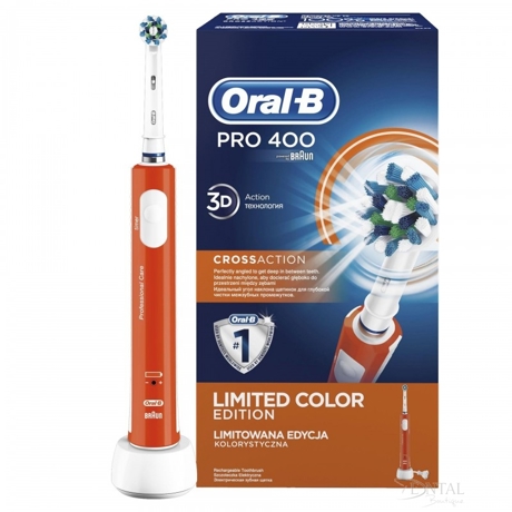 Periuta electrica Oral B PRO 400 Cross Action Orange