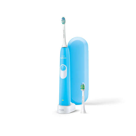 Periuţă de dinţi sonică electrică Philips Sonicare Let’s start HX6212/87, 1 mod, 2 capete de periere, Încărcător, Toc de transport, Timer, Albastru