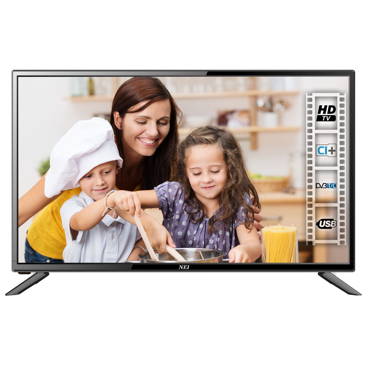 Televizor LED Nei 19NE4000, 48 cm, Rezolutie HD, Slot CI+, Negru