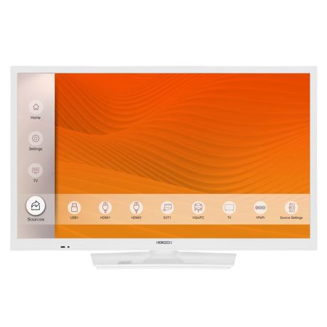 Televizor LED Horizon 24HL6101H, 60 cm, Rezolutie HD, CI+, HDMI, USB, Alb