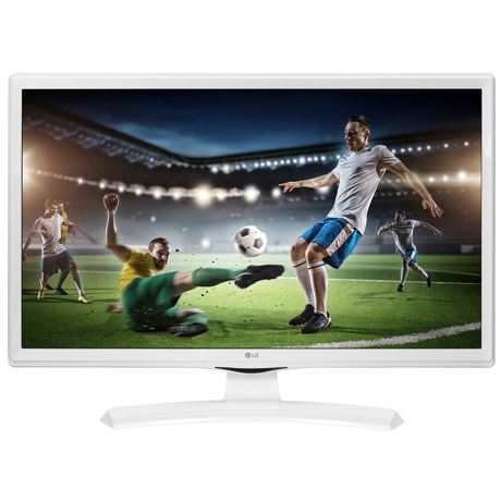 Televizor-monitor LG 24TK410V-WZ, 61 cm, HD, HDMI, USB, Procesor Triple XD-Engine, Alb