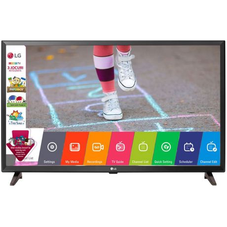 Televizor LED LG 32LK510BPLD, 80 cm, Rezolutie HD, Game TV, Slot CI +, Negru