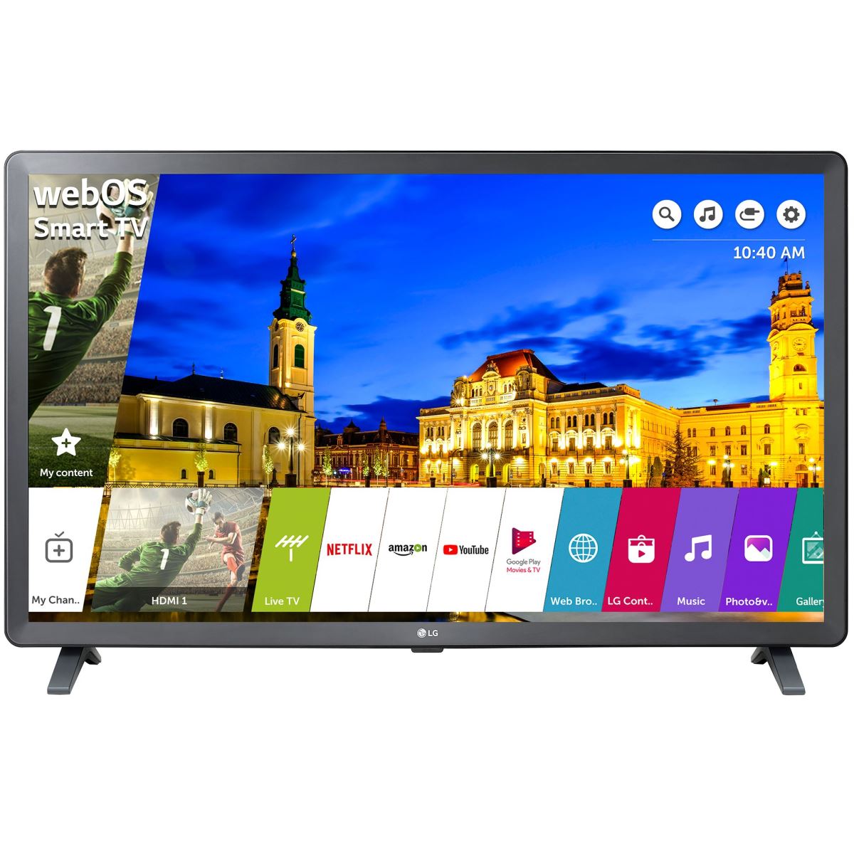Televizor LCD LG 32LK6100PLB, Smart TV, 80 cm, Wi-Fi, Full HD, Negru/Gri