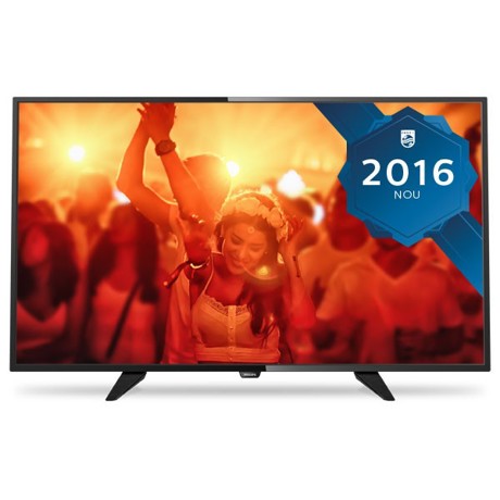Televizor LED Philips 32PHT4201/12, 80 cm, HD Ready, USB Movie, DVB-T/T2/C, Negru