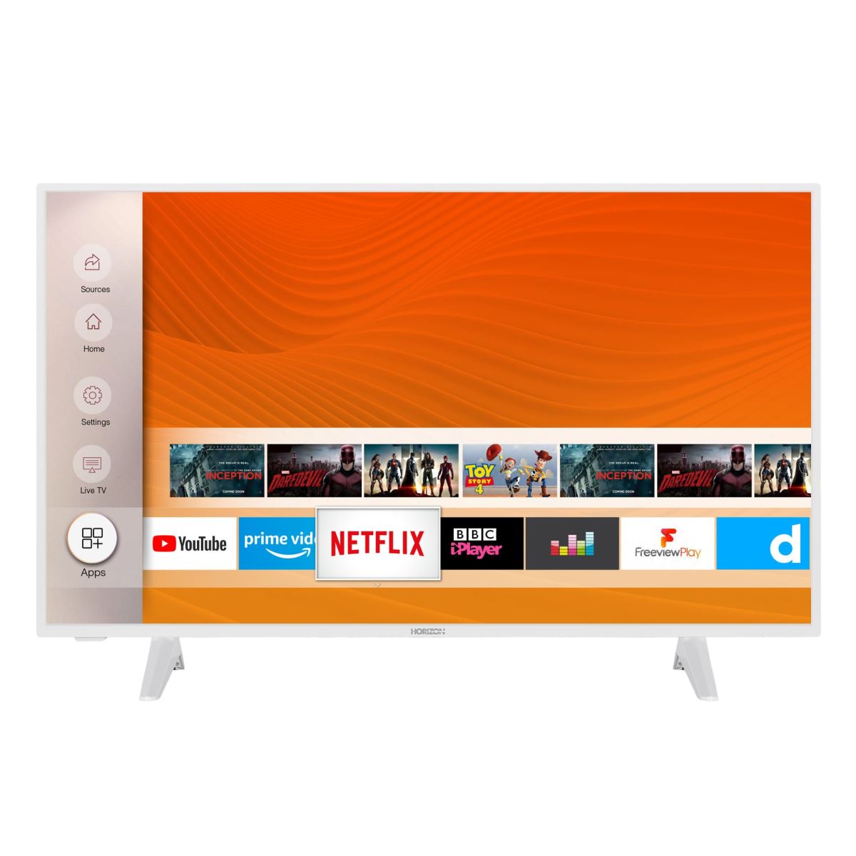 Televizor LED Horizon 43HL6331F, 108 cm, Full HD, Smart TV, Wi-Fi, CI+, Alb
