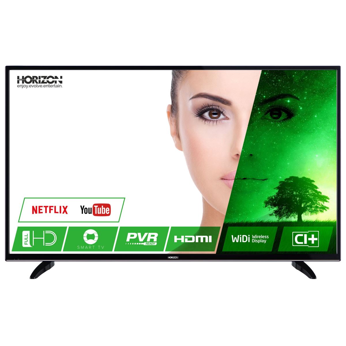 Televizor LED Smart Horizon X-TEND 43HL7330F, 109 cm, FHD, 100Hz, Negru