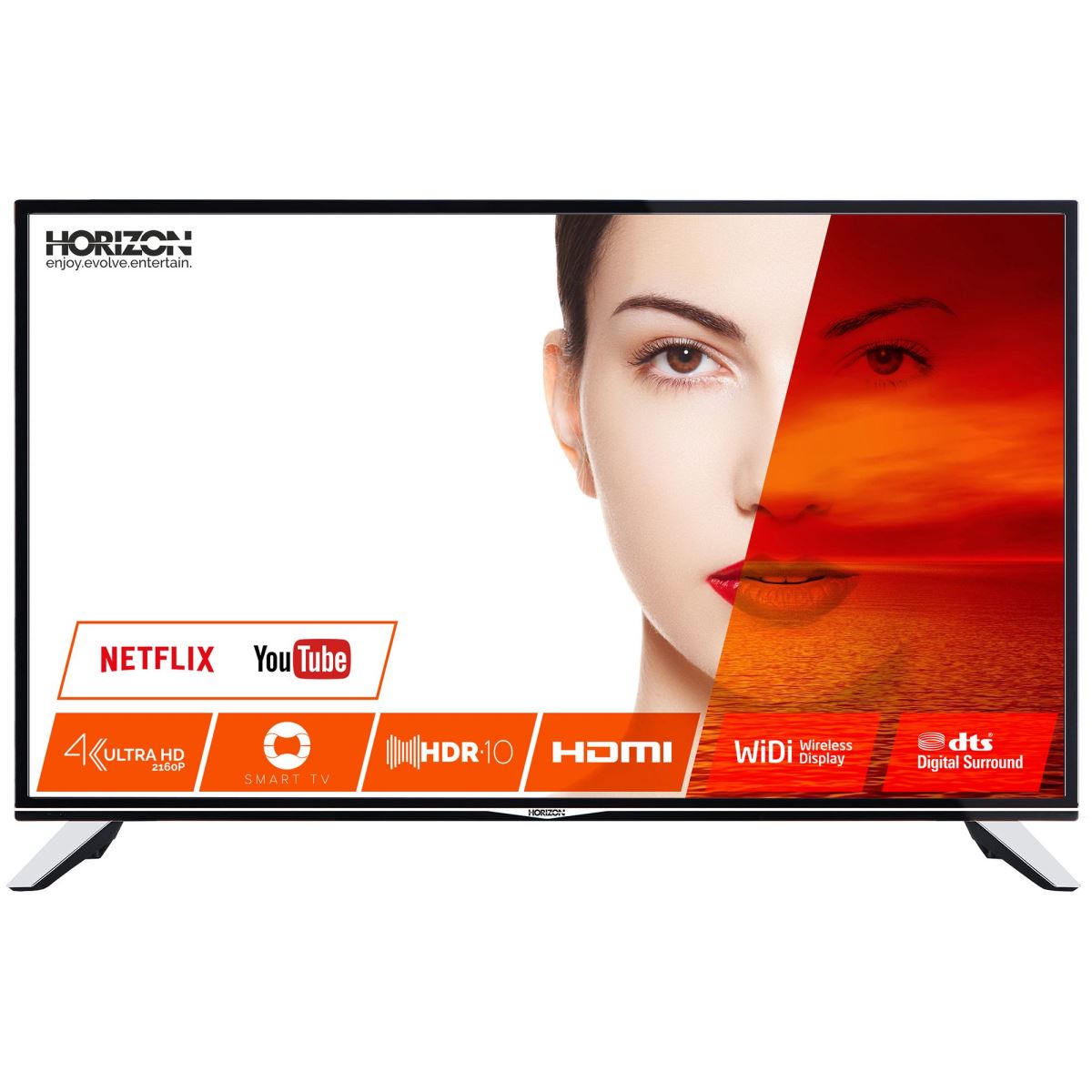 Televizor LED Smart Horizon X-TEND 43HL7530U, 109 cm, 4K UHD, HDR10, 200Hz, Negru/Silver