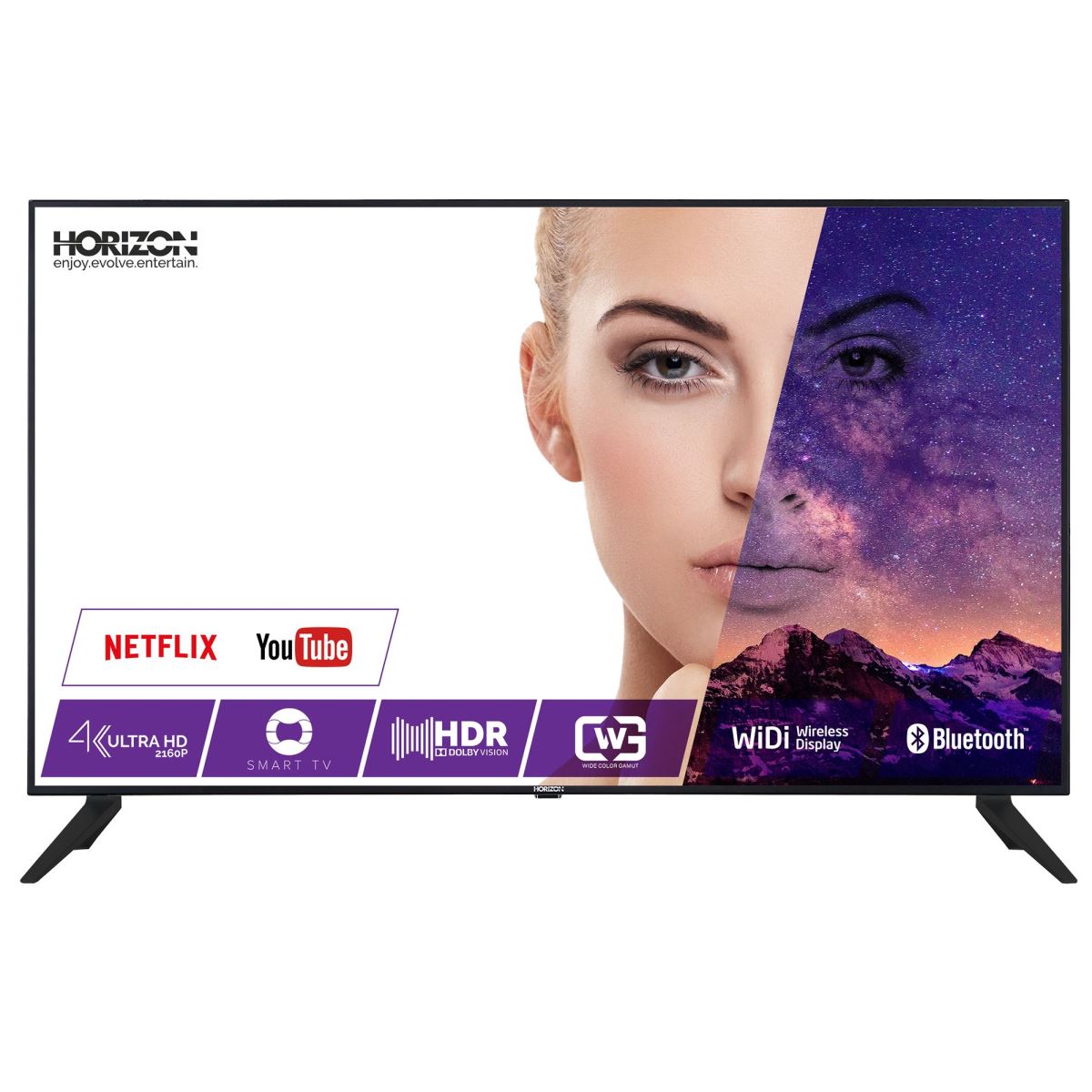 Televizor LED Smart Horizon X-TEND 43HL9730U, 109 cm, 4K UHD, DolbyVision HDR, 800Hz, Negru/Silver