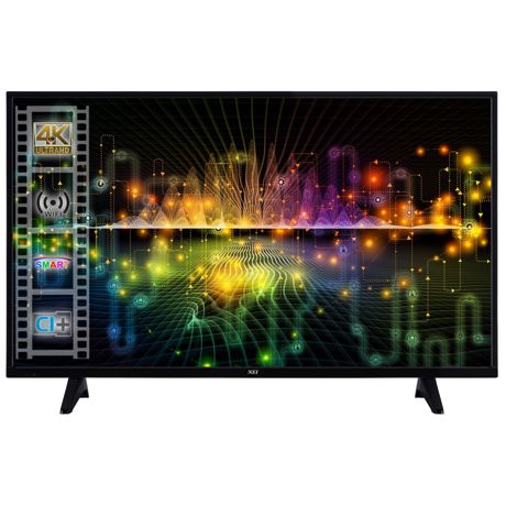 Televizor LED NEI 43NE6500, 4K Ultra HD, 109 cm, Smart TV, Wi-Fi, Netflix 4K, Negru