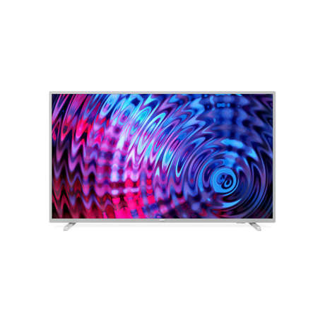 Televizor LED Philips 43PFS5823/12, 108 cm, Full HD, Smart TV, Wi-Fi, Ci+, Argintiu metalizat