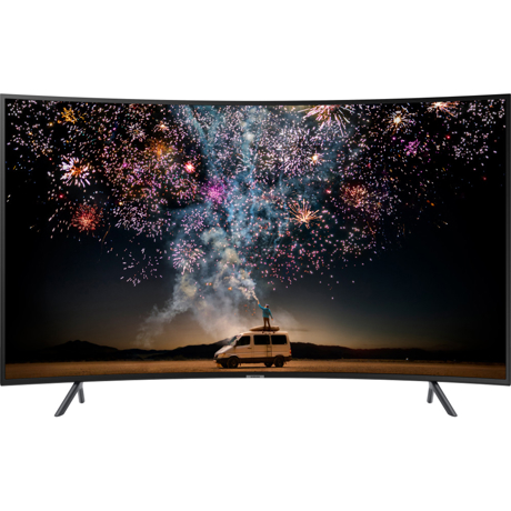 Televizor curbat LED Samsung 49RU7302, 123 cm, 4K Ultra HD, PQI 1500, Dolby Digital Plus, Procesor Quad-core, Smart TV, Wi-Fi, CI+, Negru