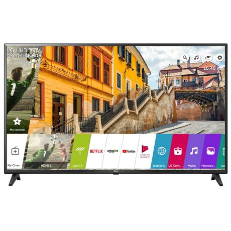 Televizor LED LG 49UK6200PLA, 123 cm, Smart TV, 4K Ultra HD, Bluetooth, Wi-Fi, Negru