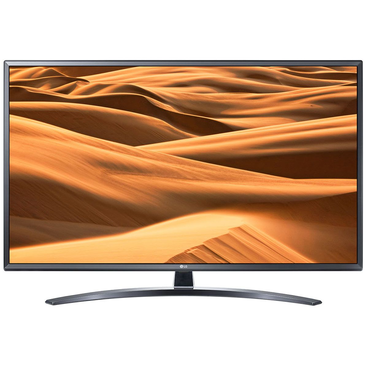 Televizor UHD LG 49UM7400PLB, 123 cm, Smart TV, 4K, Smart ThinQ, Procesor Quad Core, Bluetooth 5.0, Wi-Fi, Sunet stereo, Negru