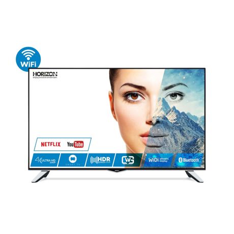 Televizor LED Smart Horizon 50HL8530U, 126 cm, 4K UHD, Smart TV, Wi-Fi, Bluetooth, Negru/Argintiu