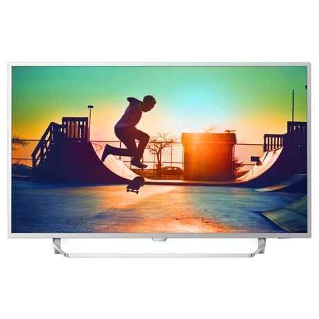 Televizor LED Philips 32PFS6402/12, 80 cm, Smart TV, Full HD, Android TV, Argintiu