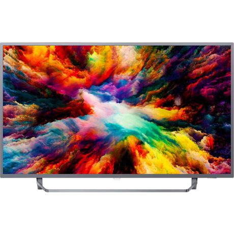 Televizor LED Philips 50PUS7303/12, Smart TV, Android TV, 126 cm, 4K Ultra HD, Argintiu