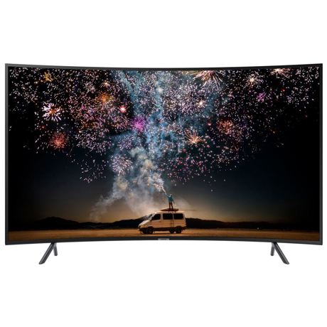Televizor curbat LED Samsung 55RU7302, 138 cm, 4K Ultra HD, PQI 1500, Dolby Digital Plus (20W), Procesor Quad-core, Smart TV, Wi-Fi, Bluetooth de energie scazuta, CI+, Negru