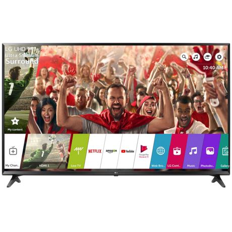 Televizor LCD LG 55UK6100PLB, UHD 4K , Smart TV, Wi-Fi, Ultra Stadium Surround, 139 cm, Negru
