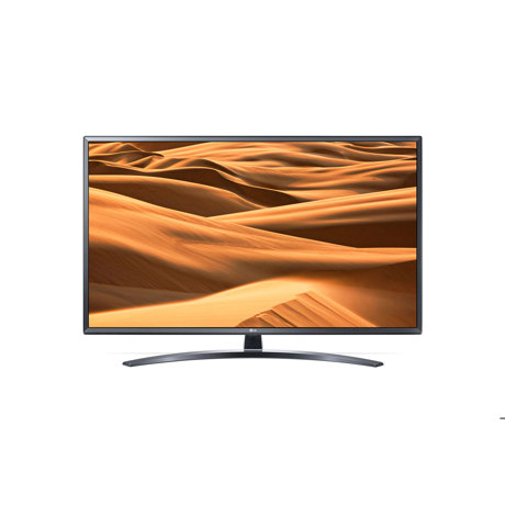 Televizor UHD LG 55UM7400PLB, 139 cm, Smart TV, 4K, Smart ThinQ, Procesor Quad Core, Bluetooth 5.0, Wi-Fi, Sunet stereo, Negru