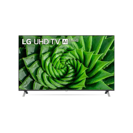 Televizor LED LG 55UN80003LA, 4K, 139 cm, Procesor Quad Core 4K, Sunet Ultra Surround, Smart TV, CI+, Bluetooth, Wi-Fi, Negru/Argintiu