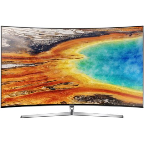 Televizor LED Curbat Samsung 65MU9002, 163 cm, Smart TV, 4K UHD, Wi-Fi, Argintiu