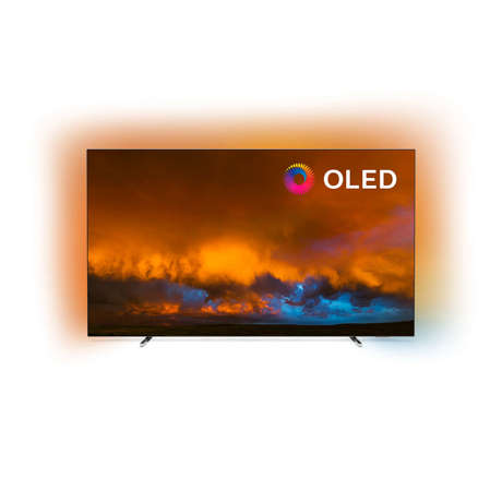 Televizor OLED Philips 65OLED804/12, Smart TV, OS Android, 164 cm, 4K Ultra HD, Wi-Fi, Bluetooth , CI+, Argintiu