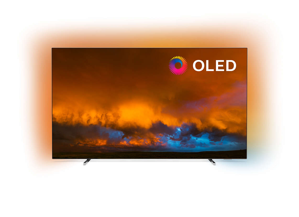 Televizor OLED Philips 65OLED804/12, Smart TV, OS Android, 164 cm, 4K Ultra HD, Wi-Fi, Bluetooth , CI+, Argintiu