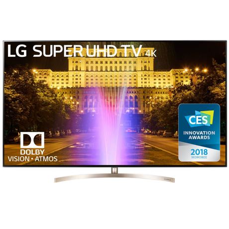 Televizor Super UHD LG 65SK9500PLA, 164 cm, Smart TV, 4K Ultra HD, Bluetooth, Wi-Fi, Negru/Auriu