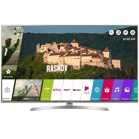 Televizor LED LG 65UK6950PLB, 164 cm, Smart TV, 4K Ultra HD, Bluetooth, Wi-Fi, Argintiu/Negru