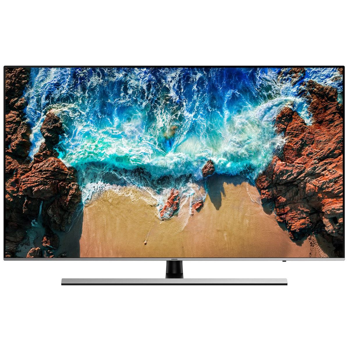 Televizor LED Samsung 75NU8002, 190 cm, Smart, 4K Ultra HD, PQI 2500, HDR 1000, HDMI, Wi-Fi, Slate Black + Eclipse Silver