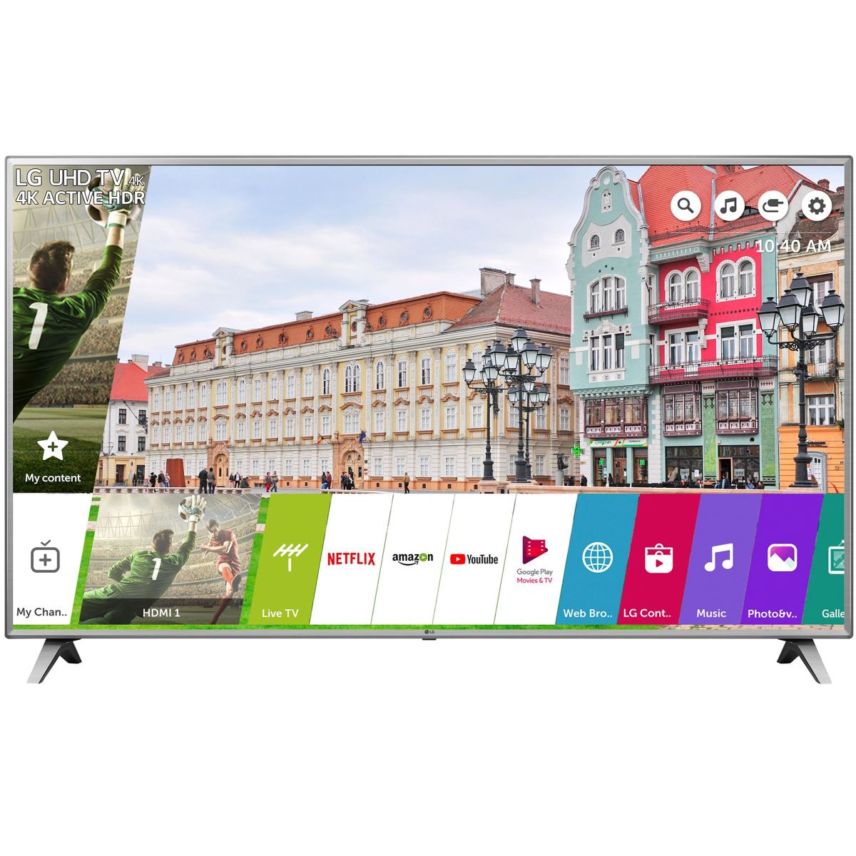 Televizor LCD LG 86UK6500PLA, Smart TV, 218 cm, 4K Ultra HD, Wi-Fi, Dolby Vision, Negru/Argintiu