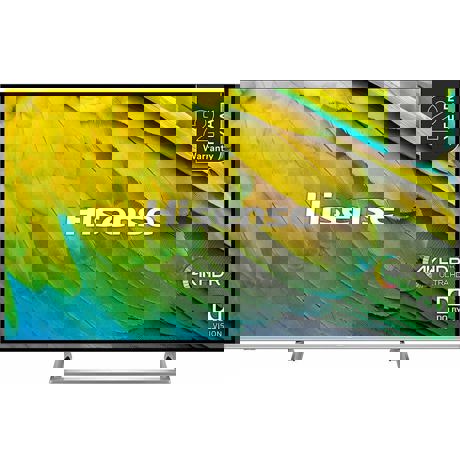 Televizor LED Hisense H50B7500, 126 cm, 4K, Procesor quad core, Dolby Audio, Smart TV, Wi-Fi, Bluetooth, CI+, Negru/Argintiu