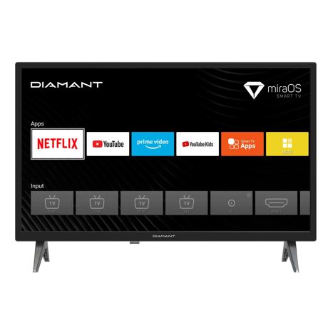 Televizor LED Diamant Horizon 24HL4330H, 60 cm, Smart TV, Rezolutie HD, Wi-Fi, CI+, Negru