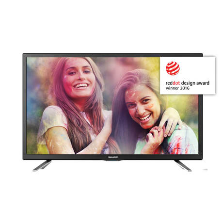 Televizor LED Sharp LC-24CHG6132E, 60 cm, HD Ready, Smart TV, Wi-Fi, Dolby Digital, CI+, Negru