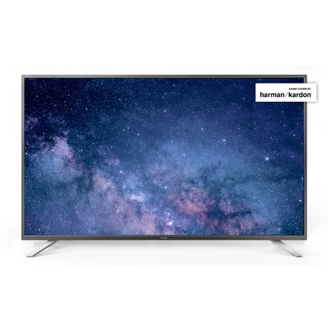 Televizor LED Sharp LC-55CUG8062E, 139 cm, 4K UHD, Smart TV, Sunet Harman-Kardon, Wi-Fi, CI+, Argintiu