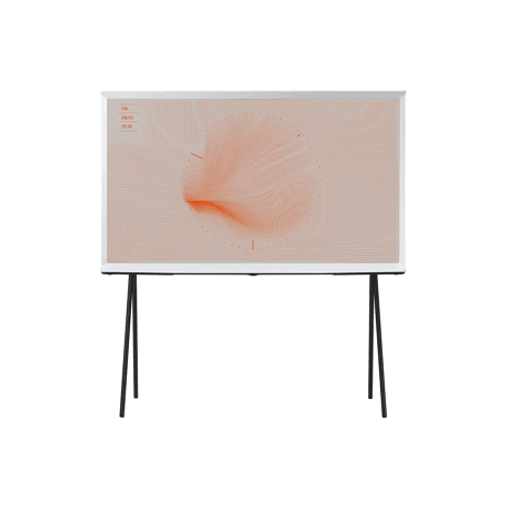 Televizor QLED Samsung The Serif QE43LS01TA,109 cm, 4K UHD, PQI 2800, Dolby Digital Plus, Procesor Quantum 4K, Wi-Fi, Bluetooth, Suport de podea detașabil, Alb