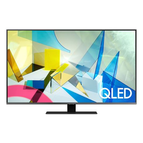 Televizor QLED Samsung QE50Q80TA, 127 cm, 4K UHD, PQI 3200, Dolby Digital Plus, Procesor Quantum 4K, Smart TV, Mod jocuri, Wi-Fi, Bluetooth, CI+, Carbon silver