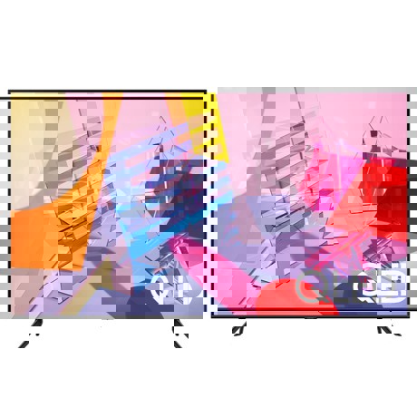 Televizor QLED Samsung QE55Q60TA, 138 cm, 4K UHD, PQI 3100, Dolby Digital Plus, Procesor Quantum Lite, Smart TV, Mod jocuri, Wi-Fi, Bluetooth, CI+, Negru