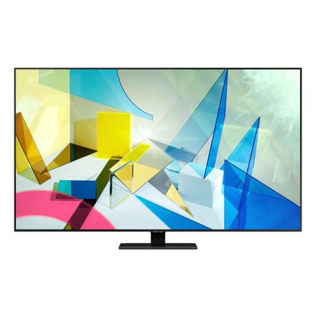 Televizor QLED Samsung QE55Q80TA, 140 cm, 4K UHD, PQI 3800, Dolby Digital Plus, Procesor Quantum 4K, Smart TV, Mod jocuri, Wi-Fi, Bluetooth, CI+, Carbon silver