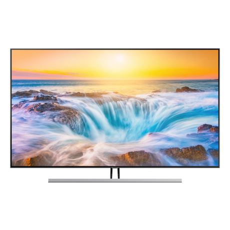 Televizor QLED Samsung QE55Q85RA, 138 cm, 4K UHD, PQI 3800, Dolby Digital Plus, Tehnologie AI, Procesor Quantum 4K, Smart TV, Mod jocuri, Wi-Fi, CI+, Argintiu carbon