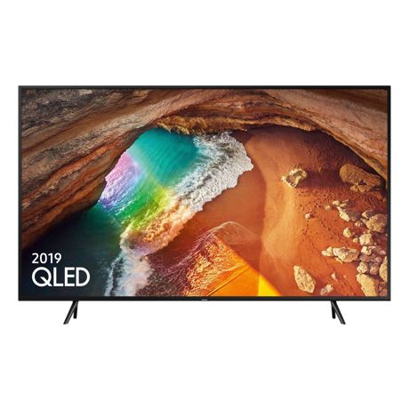Televizor QLED Samsung QE65Q60RAT, 164 cm, 4K UHD, PQI 3000, Dolby Digital Plus (20W), Tehnologie AI, Procesor Quantum 4K, Smart TV, Mod jocuri, Wi-Fi, Bluetooth de energie scazuta, CI+, Negru carbune