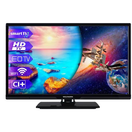 Televizor LED Wellington WL24FHD470SW, 61 cm, Smart TV, Full HD, Wi-Fi, Netflix, Negru